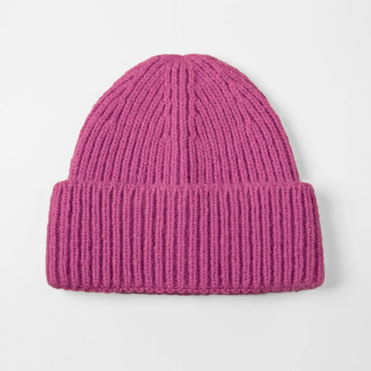 Blank Cuffed Mohair Blend Beanie Wholesale - 1265