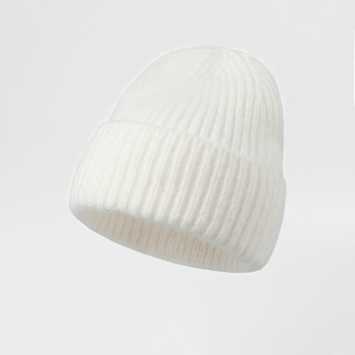 Blank Cuffed Mohair Blend Beanie Wholesale - 1265