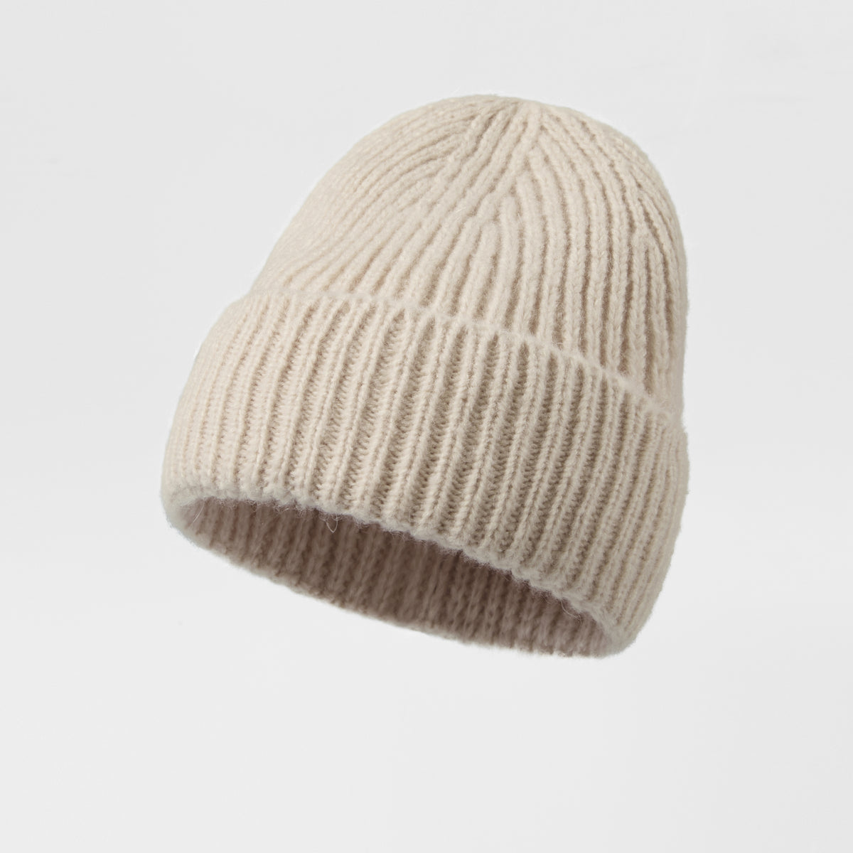 Blank Cuffed Mohair Blend Beanie Wholesale - 1265