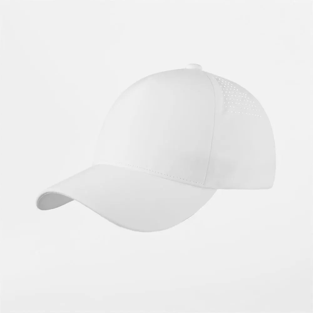 Blank Seamless 5 Panel Perforated Performance Snapback Hat Wholesale