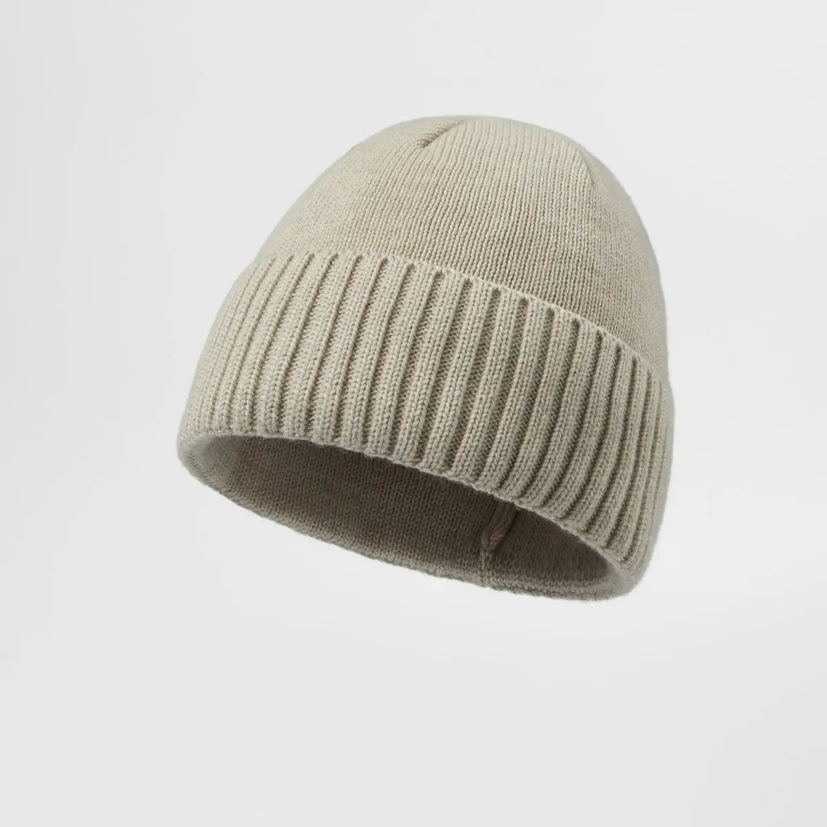 Blank Classic Ribbed Knit Wool Beanie Wholesale - 1188