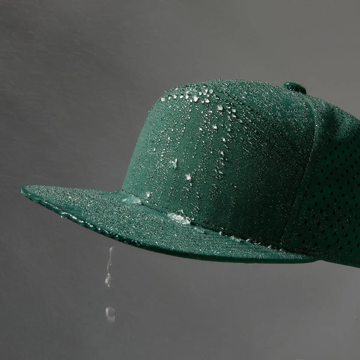 Blank & Custom Flat Bill 7 Panel Perforated Snapback Golf Hat Wholesale - 6472 Foremost Hat