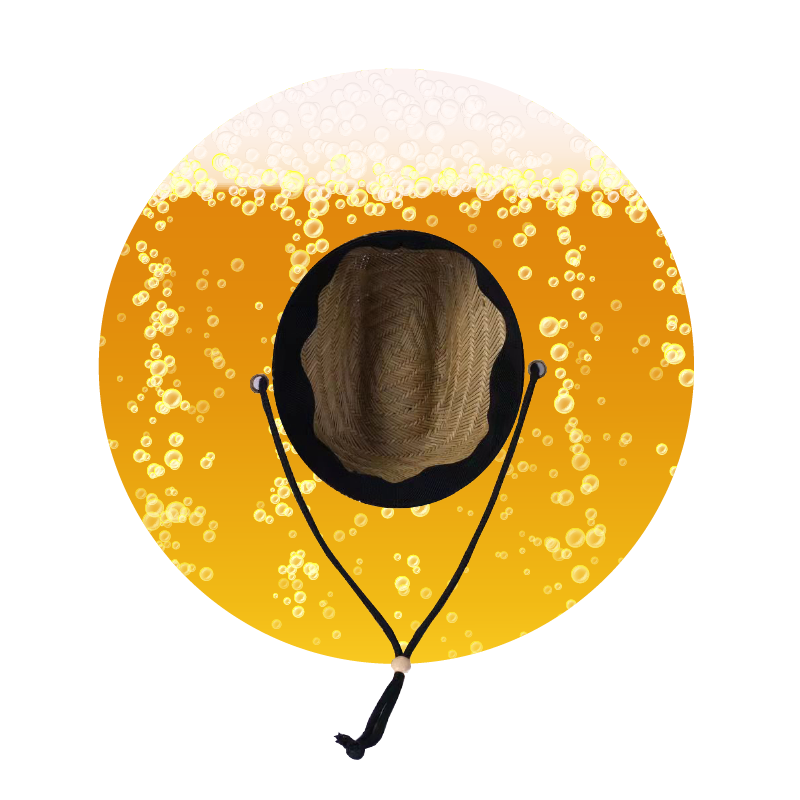 Straw Lifeguard Sun Hat Wholesale - Blank and Under Brim