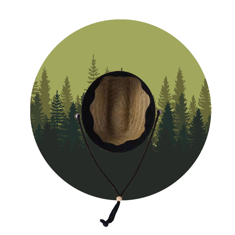 Straw Lifeguard Sun Hat Wholesale - Blank and Under Brim