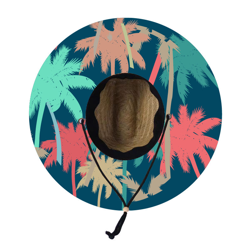 Straw Lifeguard Sun Hat Wholesale - Blank and Under Brim