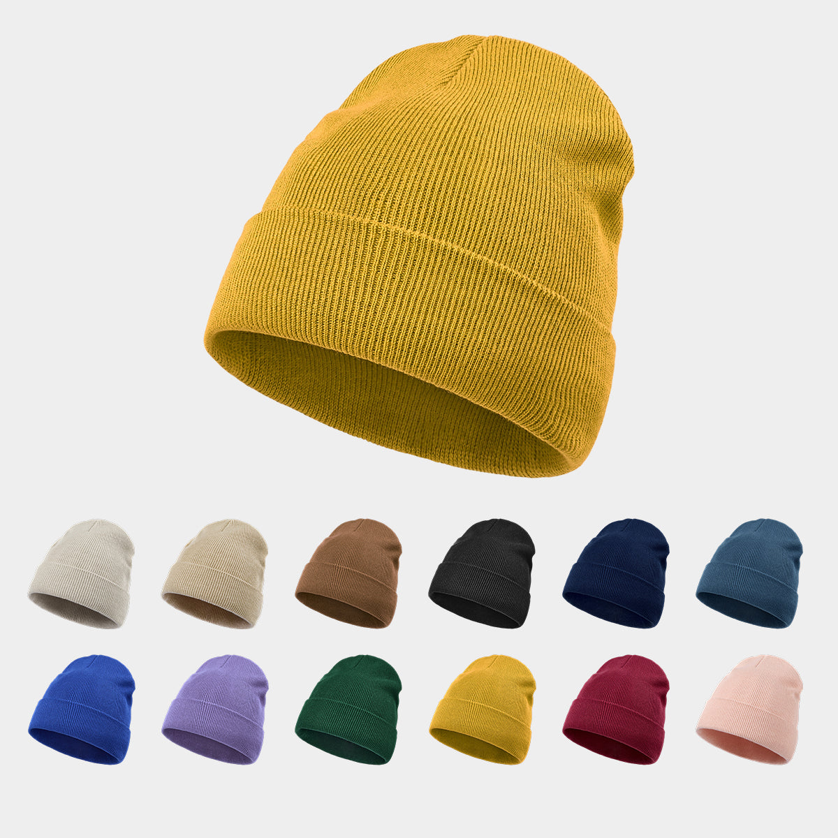 Blank 100% Organic Cotton Beanie Wholesale - 1101