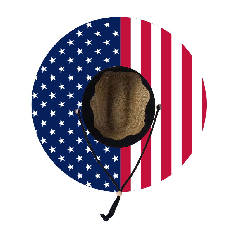 Straw Lifeguard Sun Hat Wholesale - Blank and Under Brim