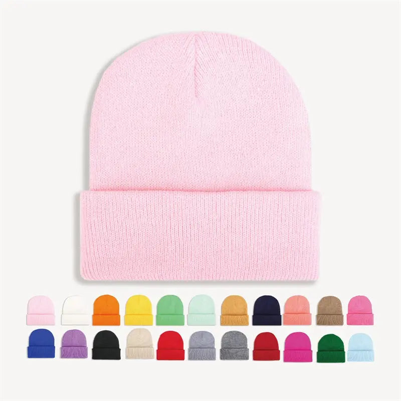 Gorros de acrílico para niños, en blanco, al por mayor - 6725 description image