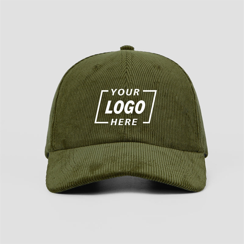 Blank Premium Corduroy Golf Dad Hat Wholesale 14 Wales - 6505