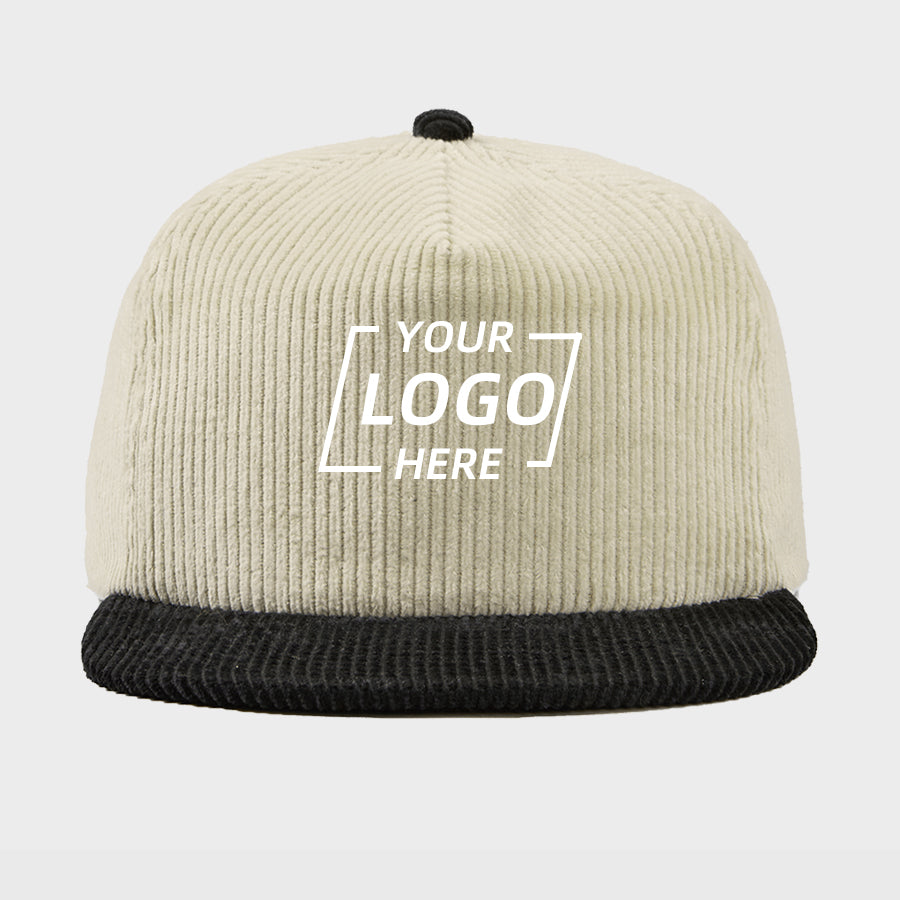 Blank 5 Panel Corduroy Snapback Hat Wholesale - 5123
