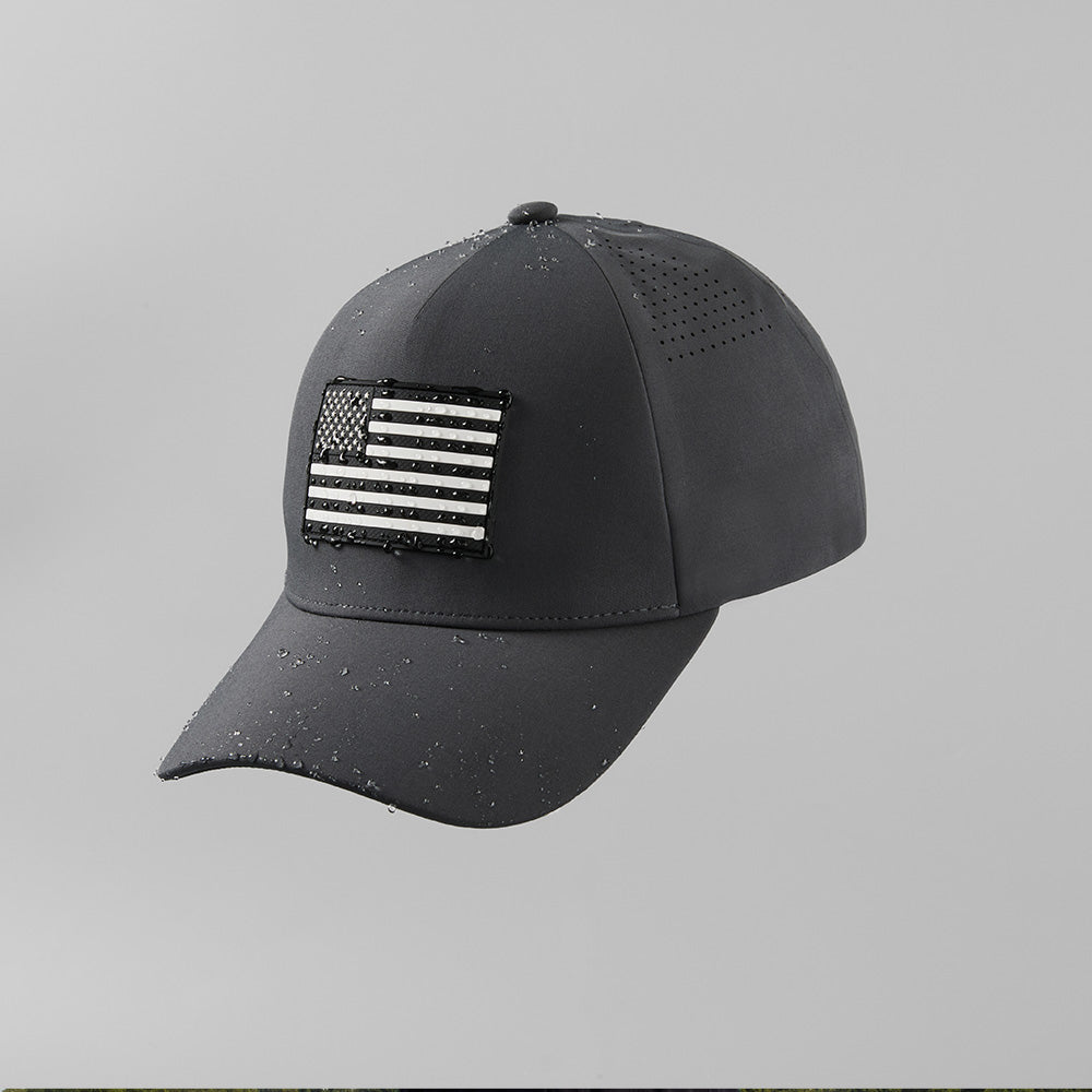 Blank Seamless Water Repellent Perforated 5 Panel Performance Snapback Golf Hat Wholesale  - 5312