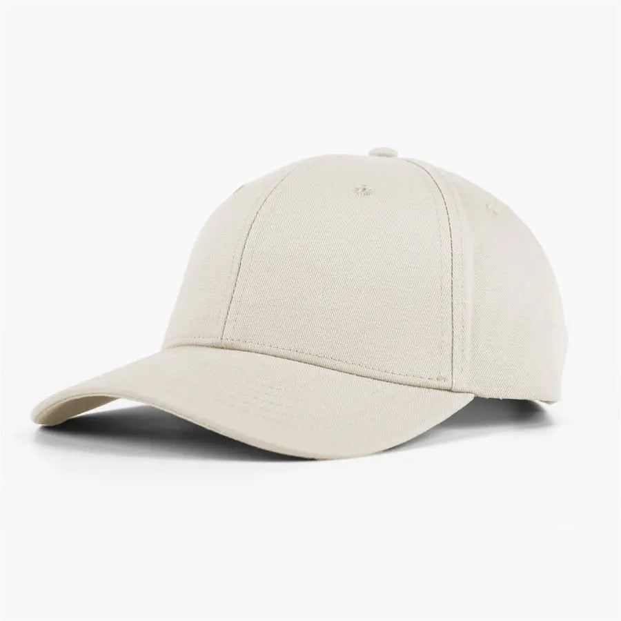 Blank 6 Panel Mid Profile Structured Baseball Cap Wholesale - 6166 -