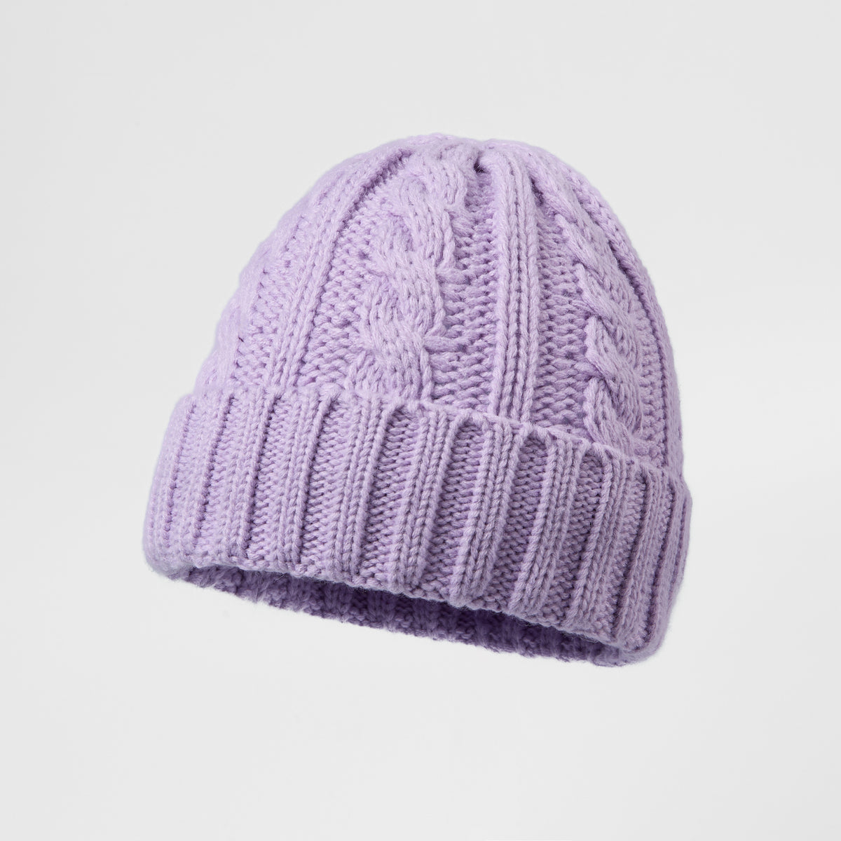 Blank Australian Wool Cable Knit Beanie - 1340