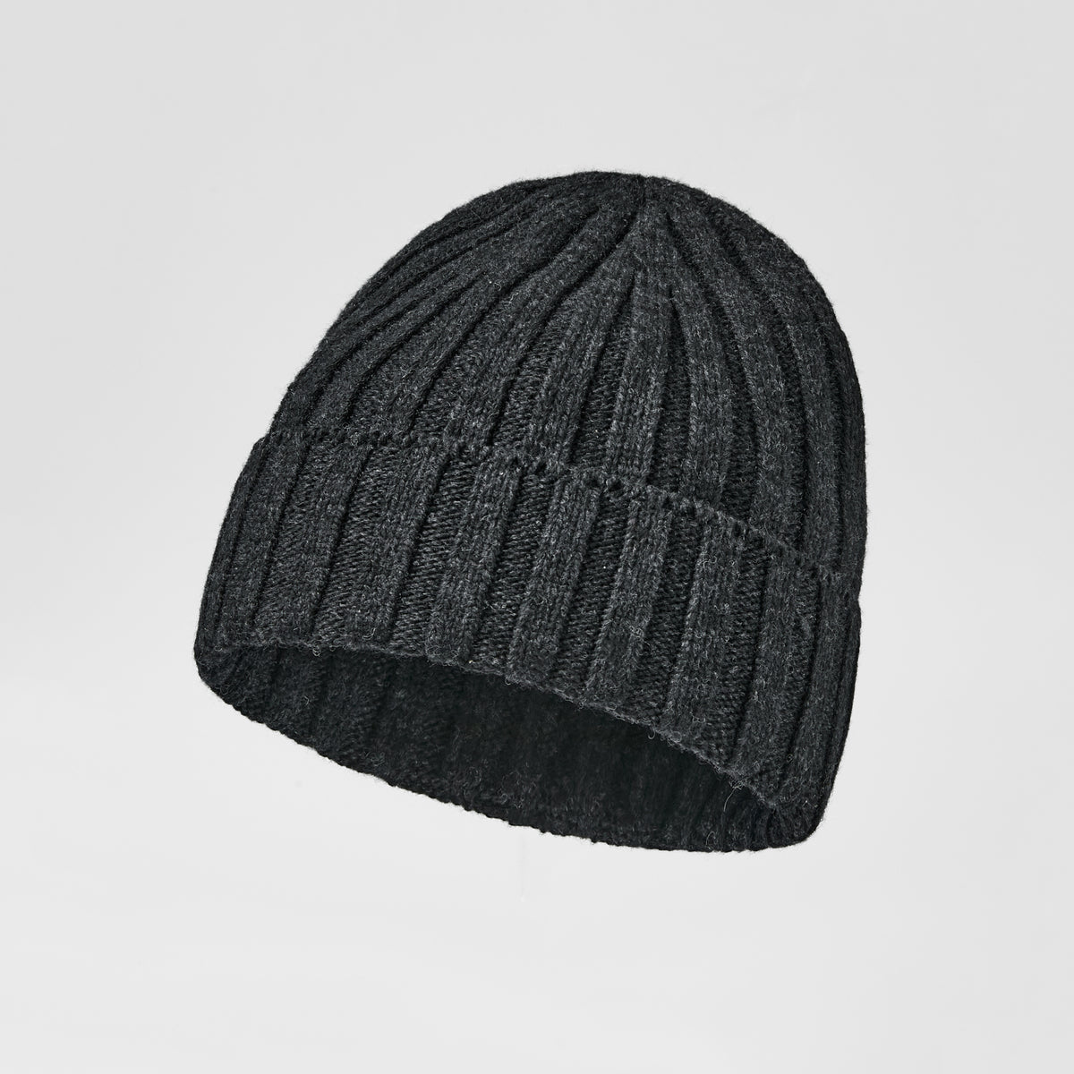 Blank Ribbed Merino Wool and Cashmere Blend Beanies - 1313