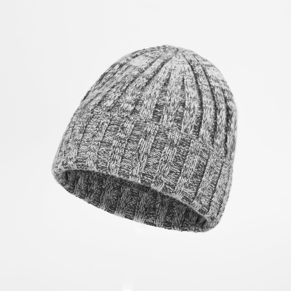 Blank Ribbed Merino Wool and Cashmere Blend Beanies - 1313