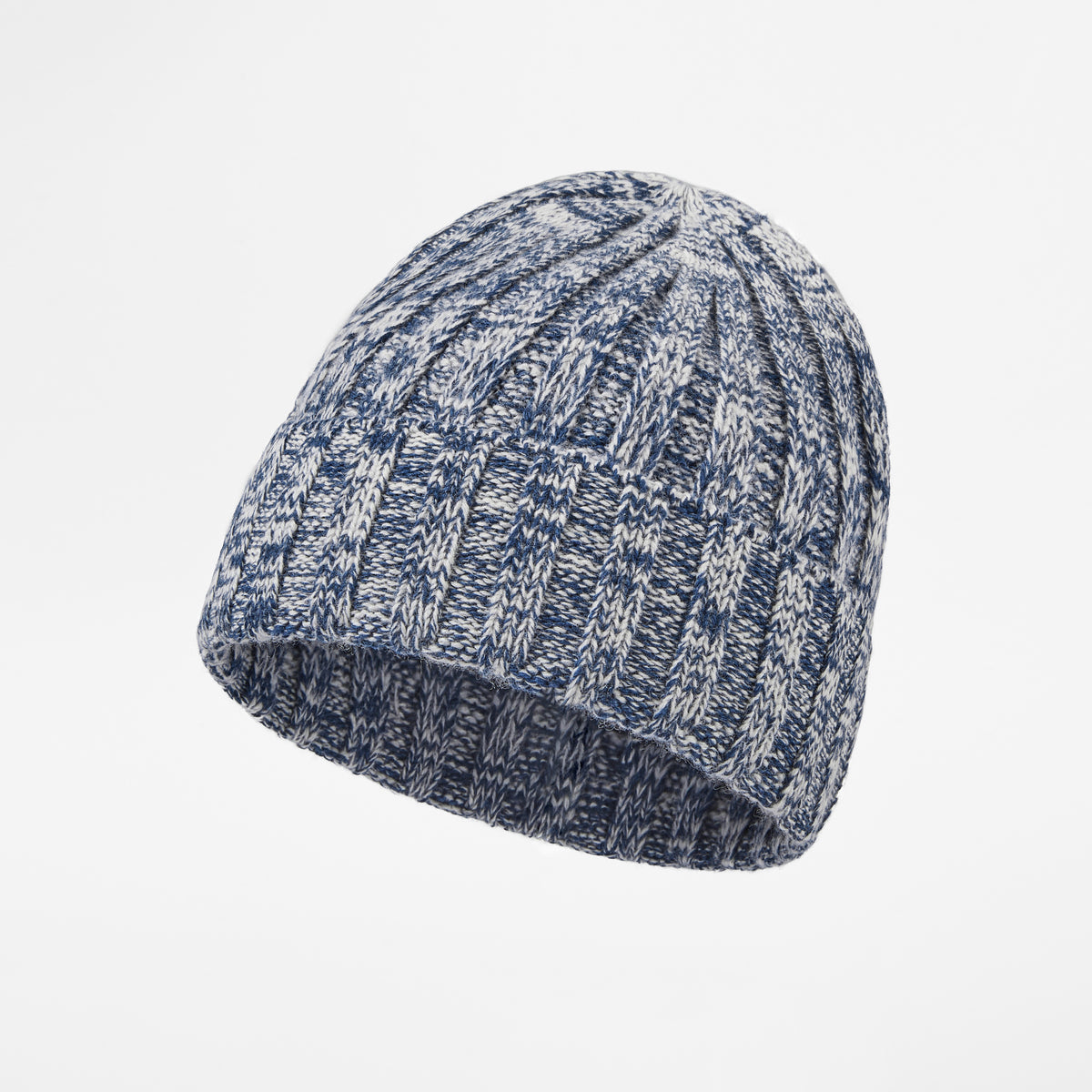 Blank Ribbed Merino Wool and Cashmere Blend Beanies - 1313