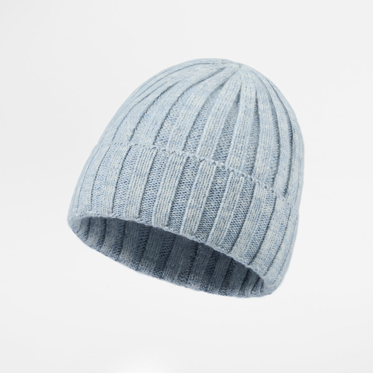 Blank Ribbed Merino Wool and Cashmere Blend Beanies - 1313