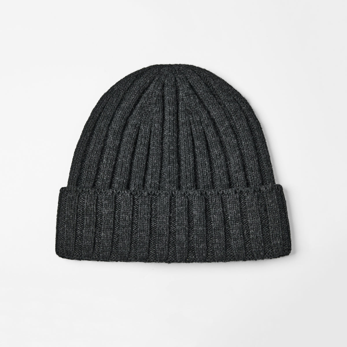 Blank Ribbed Merino Wool and Cashmere Blend Beanies - 1313