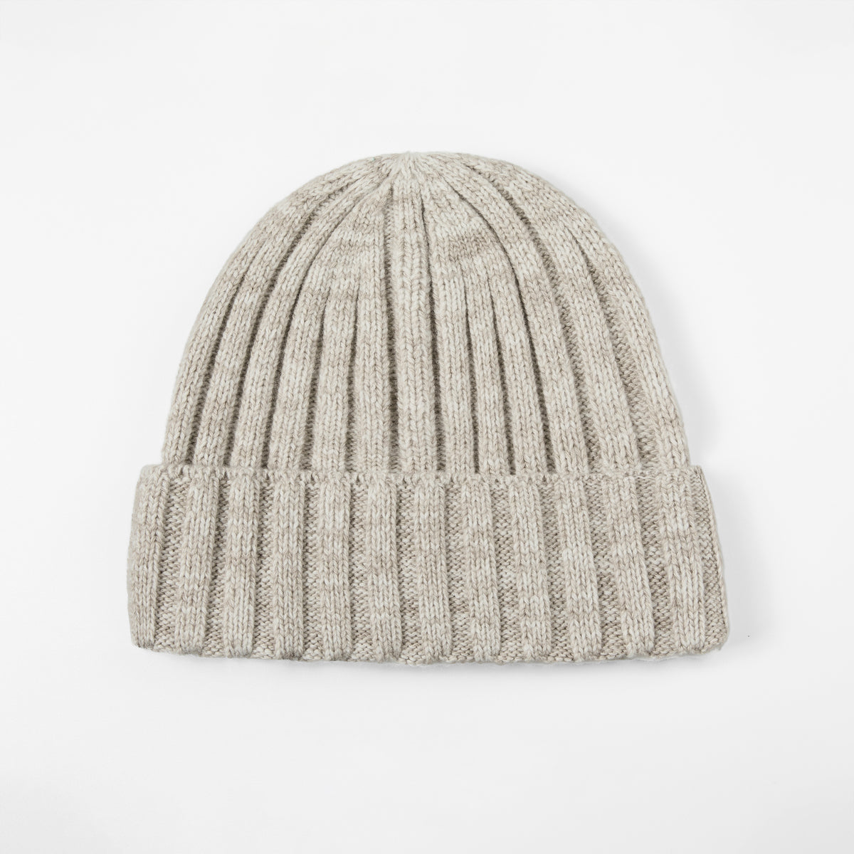 Blank Ribbed Merino Wool and Cashmere Blend Beanies - 1313