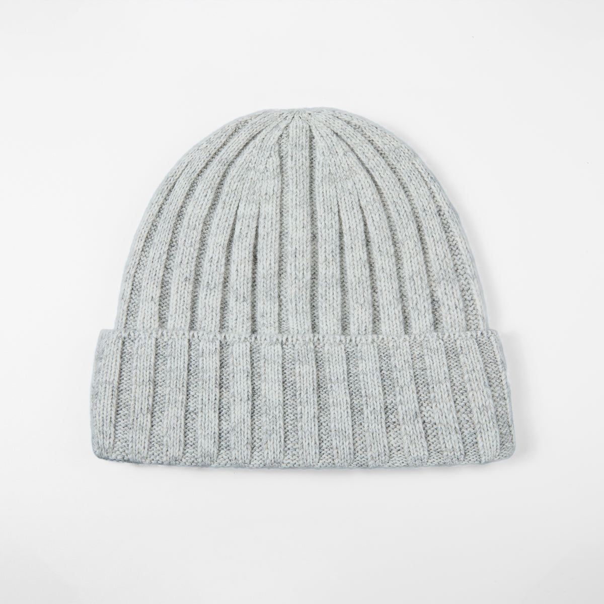 Blank Ribbed Merino Wool and Cashmere Blend Beanies - 1313