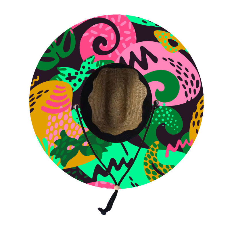 Straw Lifeguard Sun Hat Wholesale - Blank and Under Brim
