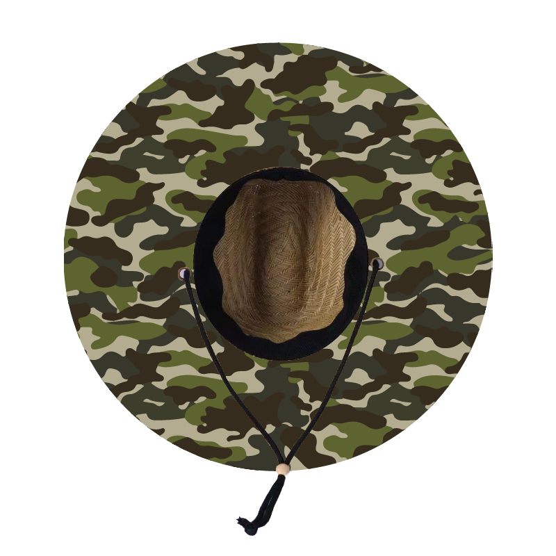 Straw Lifeguard Sun Hat Wholesale - Blank and Under Brim