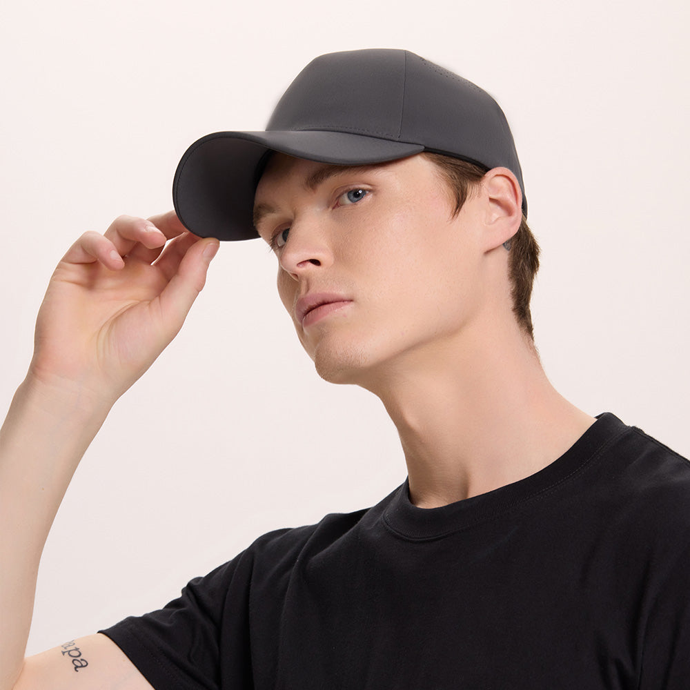 Blank Seamless 5 Panel Perforated Performance Snapback Hat Wholesale  - 5312