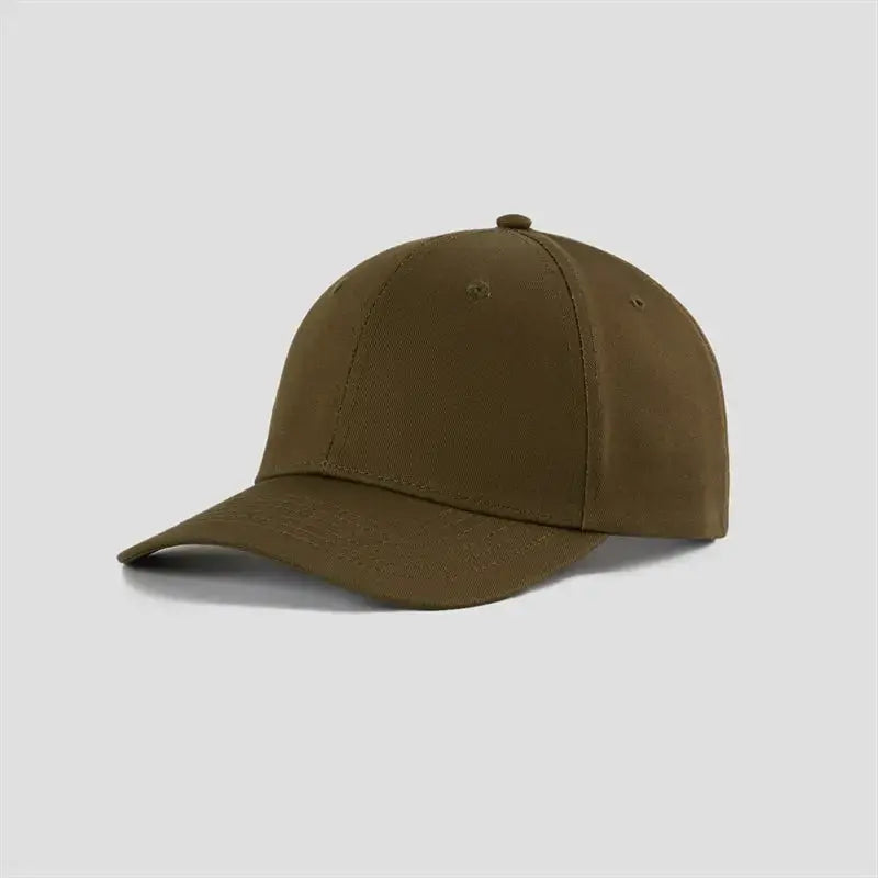 Blank 6 Panel Mid Profile Structured Baseball Cap Wholesale - 6166 -