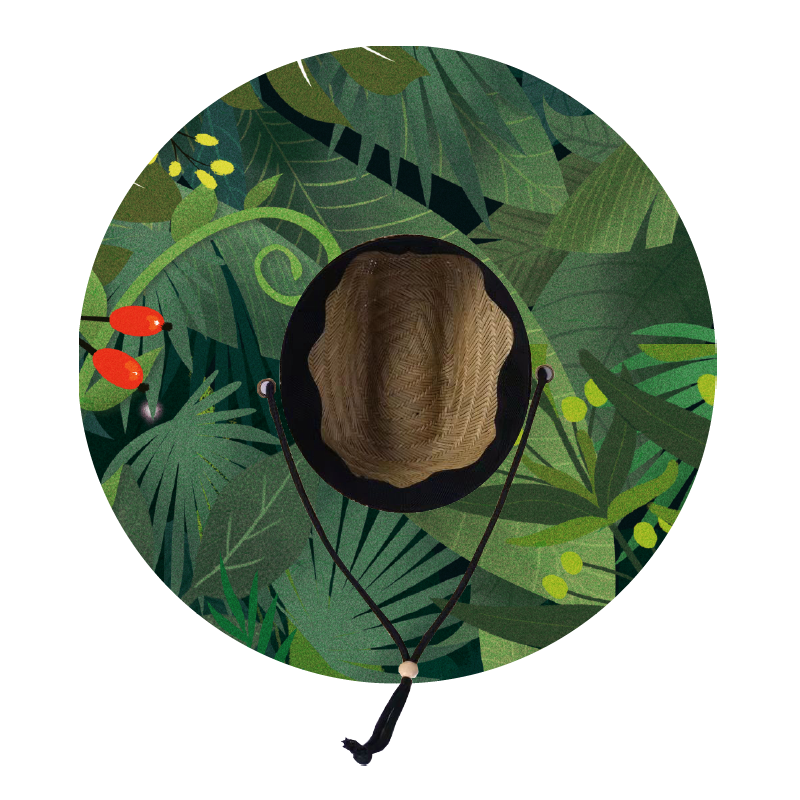 Straw Lifeguard Sun Hat Wholesale - Blank and Under Brim