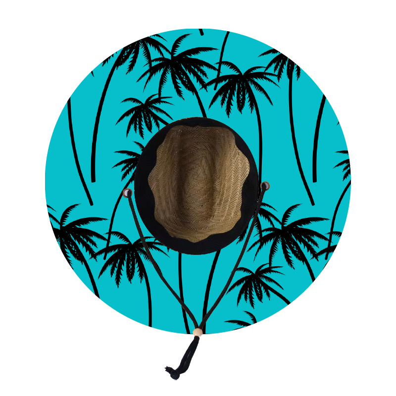 Straw Lifeguard Sun Hat Wholesale - Blank and Under Brim