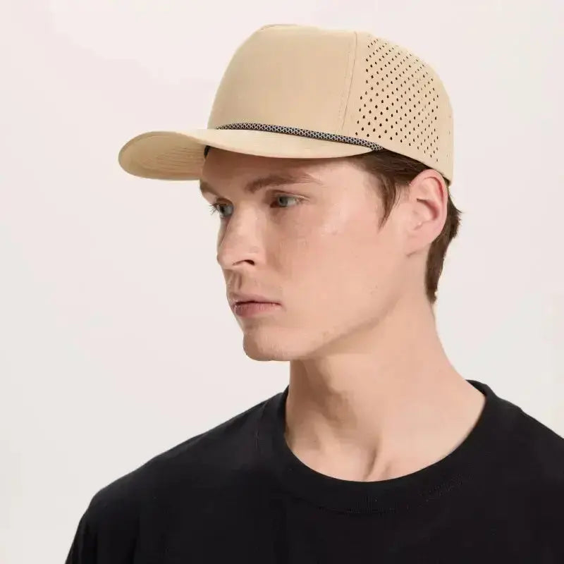 Blank & Custom 5 Panel Laser Performance Golf Rope Hat Wholesale