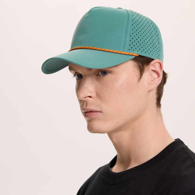 Blank & Custom 5 Panel Laser Performance Golf Rope Hat Wholesale - 6526P