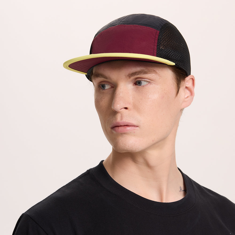Blank Water Repellent 5 Panel Nylon Mesh Camper Hat - 5209