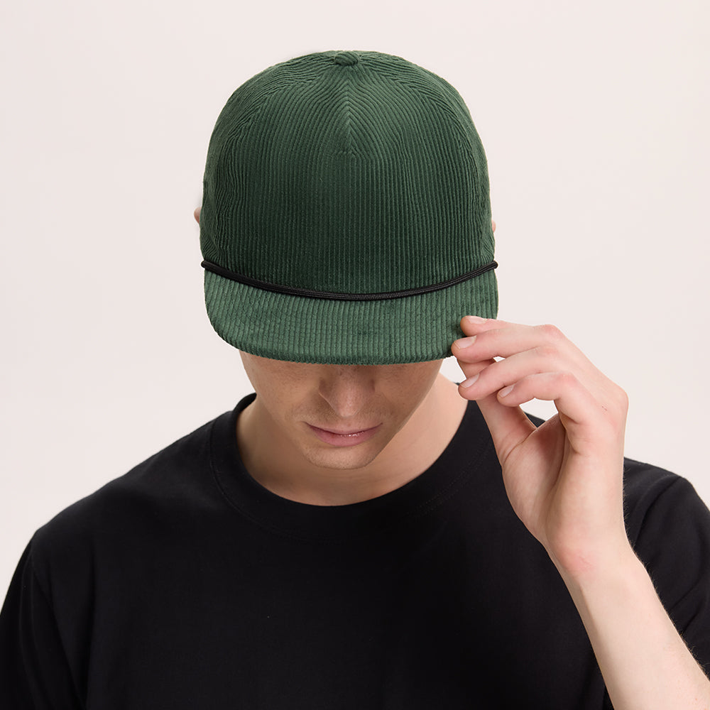Blank 5 Panel Corduroy Rope Snapback Hat Wholesale - 5123P