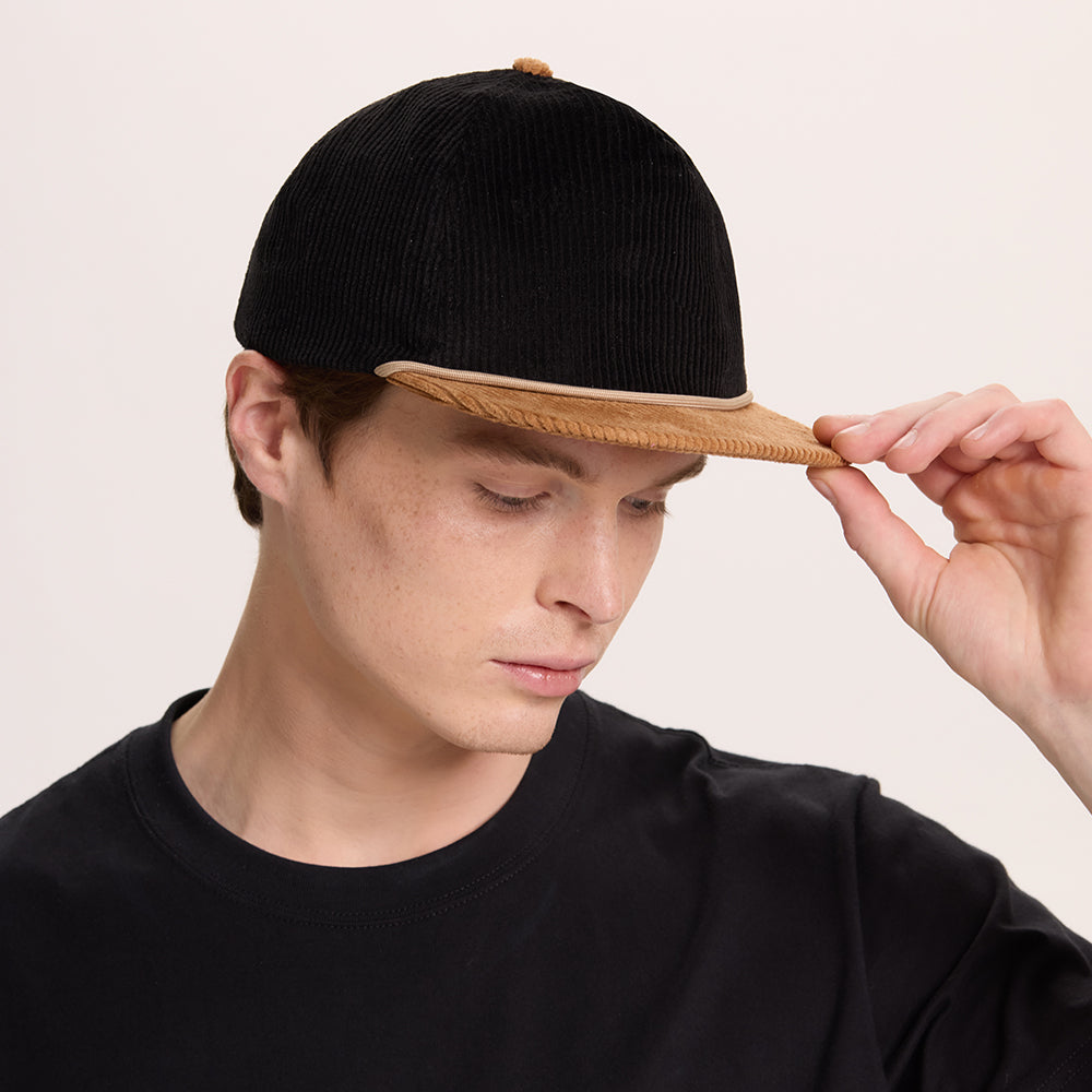 Blank 5 Panel Corduroy Rope Snapback Hat Wholesale - 5123P