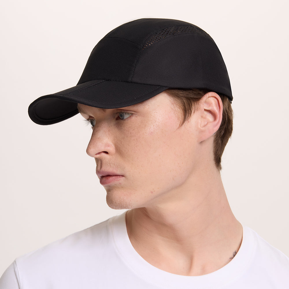 Blank Mesh Perforated Unstructured Foldable Running Cap Wholesale UPF 50+ 5067