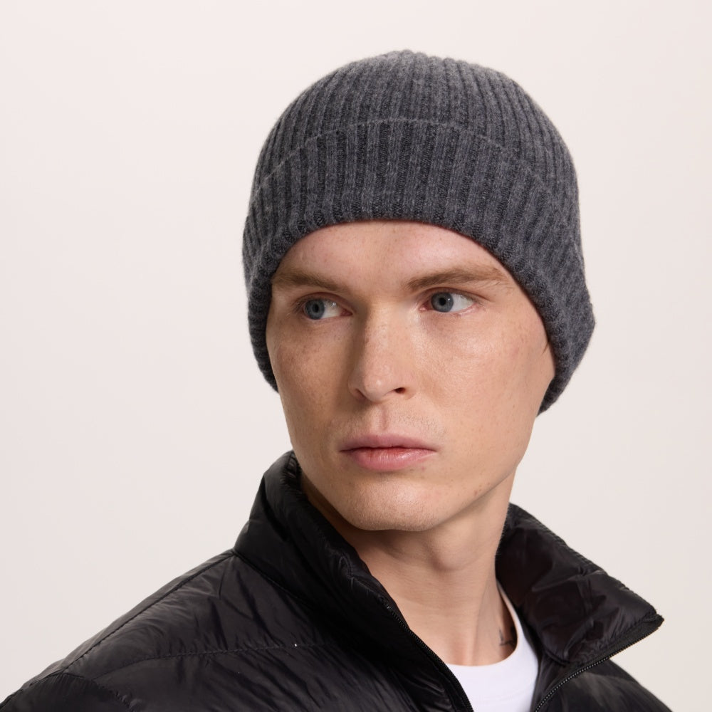 Blank Cuffed 100% Merino Wool Seamless Beanie Wholesale - 1224