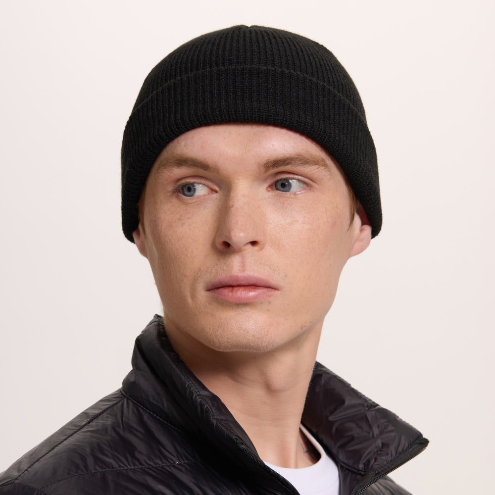 Blank Recycled Knit Cuffed Fisherman Beanie Wholesale - 1195
