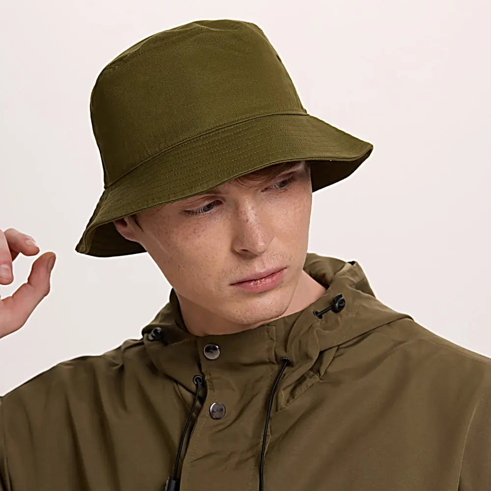 Sombrero de pescador unisex de algodón orgánico en blanco al por mayor - 7006 description image