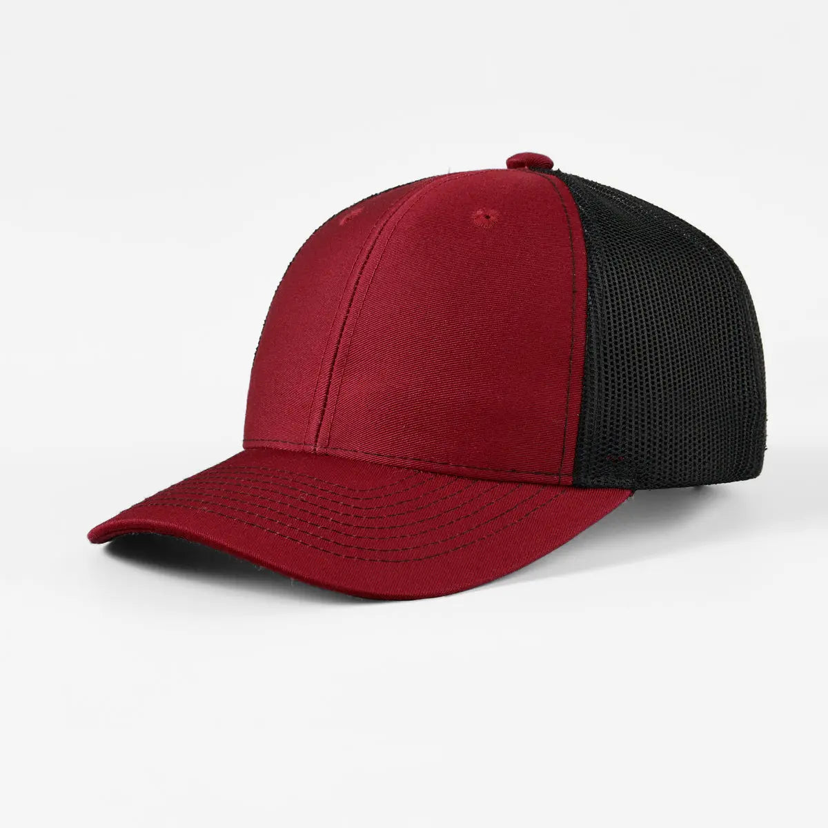Wholesale Blank 6 Panel Mid Profile Structured Trucker Hat - 7018   Foremost Hat