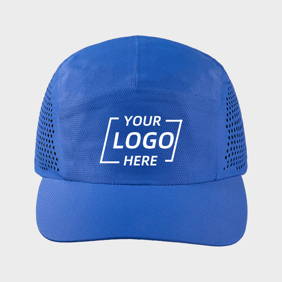 Blank Water Repellent Seamless Lightweight Perforated Running Cap - 5027