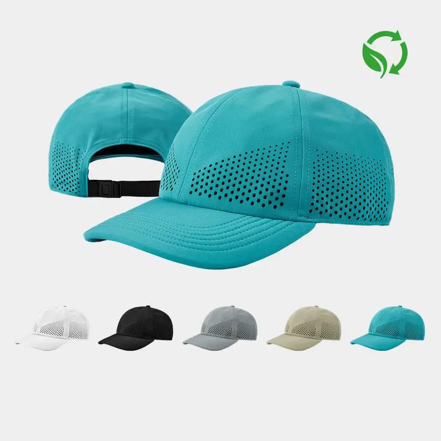 Blank 6 Panel Perforated Performance Dad Hat Wholesale - 6445 (Recycled)   Foremost Hat