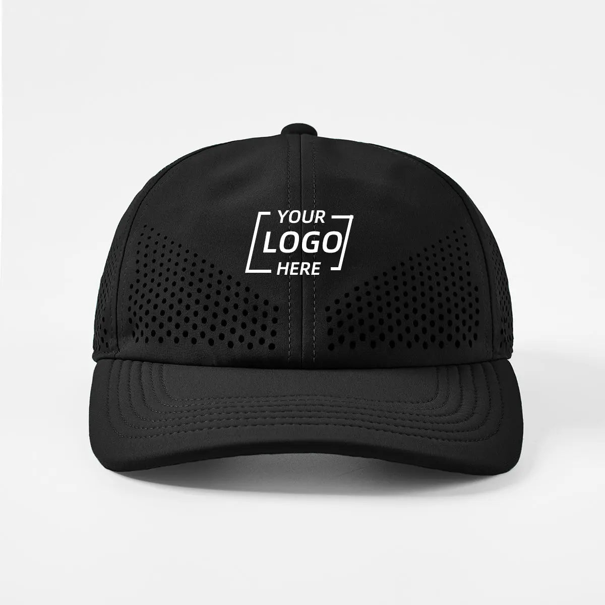 Blank 6 Panel Perforated Performance Running Hat Wholesale - 6445 (Recycled)   Foremost Hat