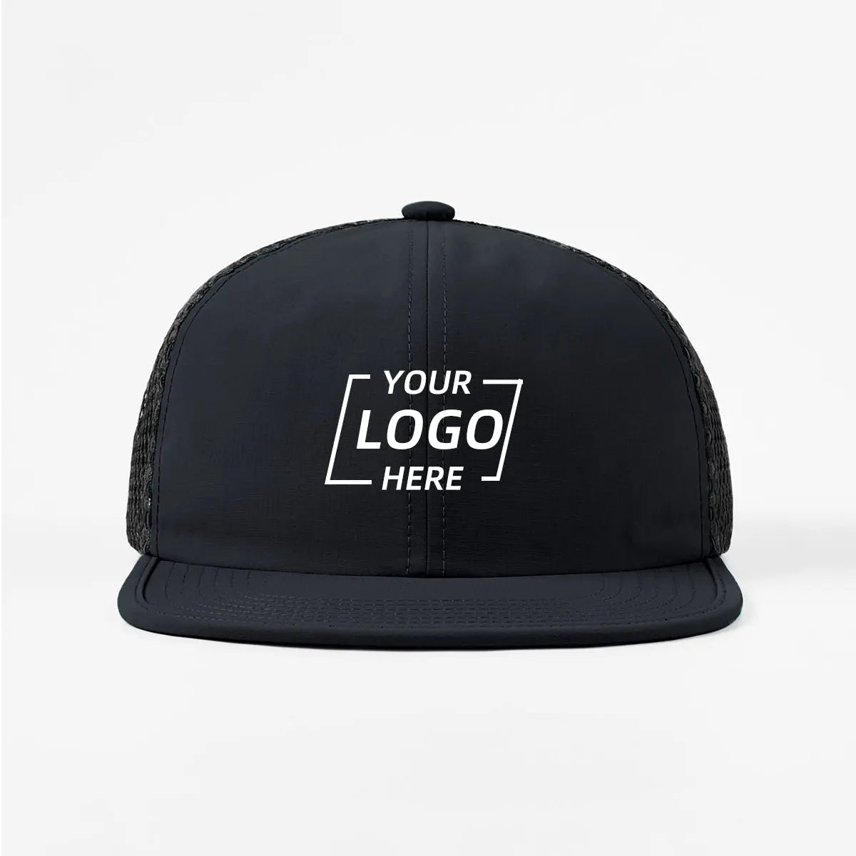 Blank 6 Panel Water Repellent Nylon Mesh Snapback Hat (Recycled) - 6482   Foremost Hat