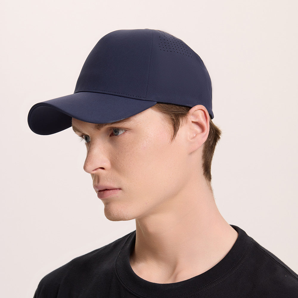 Blank Seamless 5 Panel Perforated Performance Snapback Hat Wholesale  - 5312