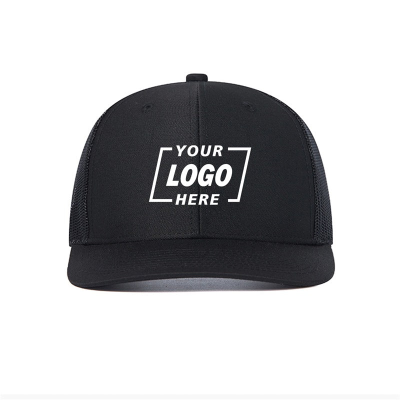 7018 - Wholesale Blank 6 Panel Mid Profile Structured Trucker Hat