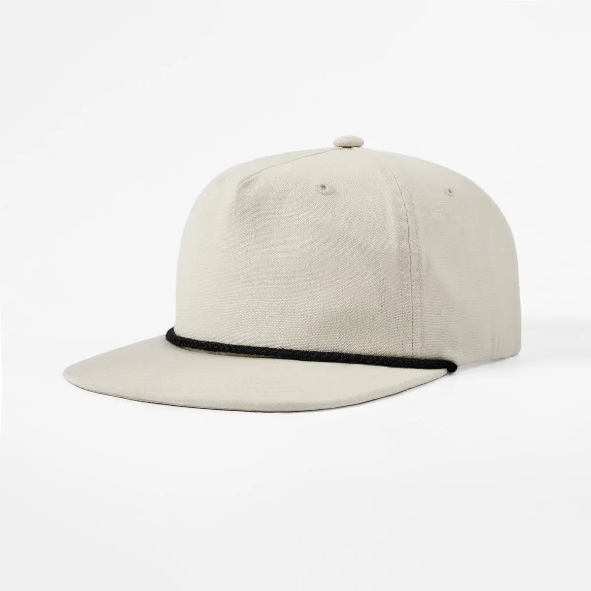 Blank 5 Panel Organic Cotton Unstructured Rope Snapback Hat - 5442 -