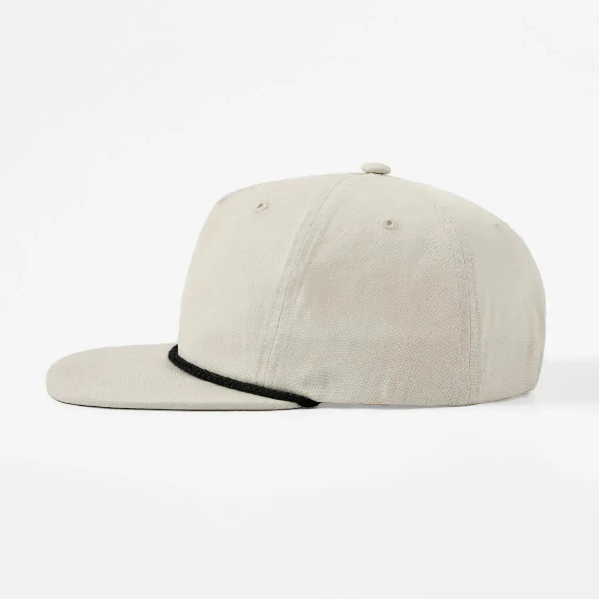 Blank 5 Panel Organic Cotton Unstructured Rope Snapback Hat - 5442 -