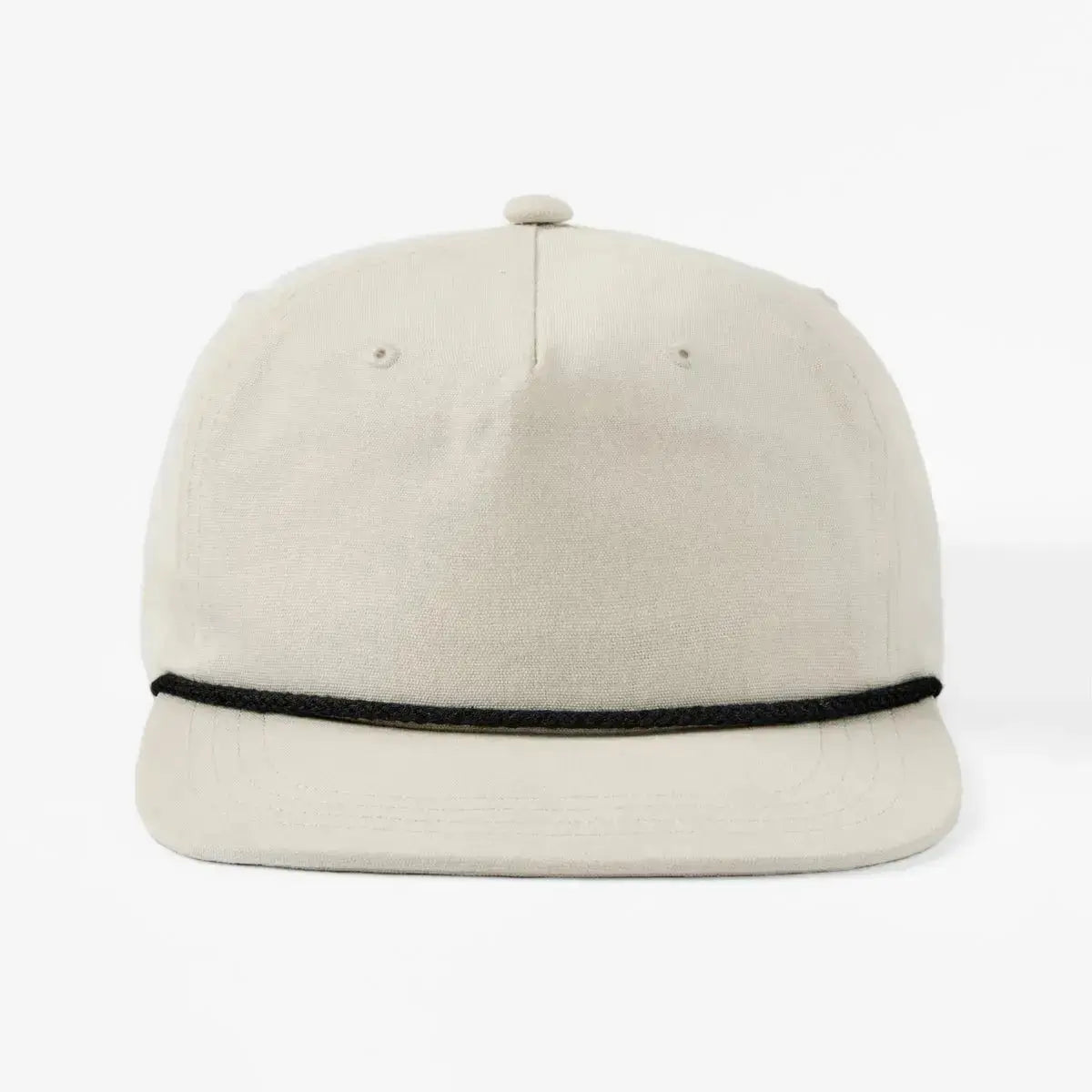 新品未使用　BREAKING COTTON HAT (OFF-WHITE) Blank 5 Panel Organic Cotton Unstructured Rope Snapback Hat - 5442 -