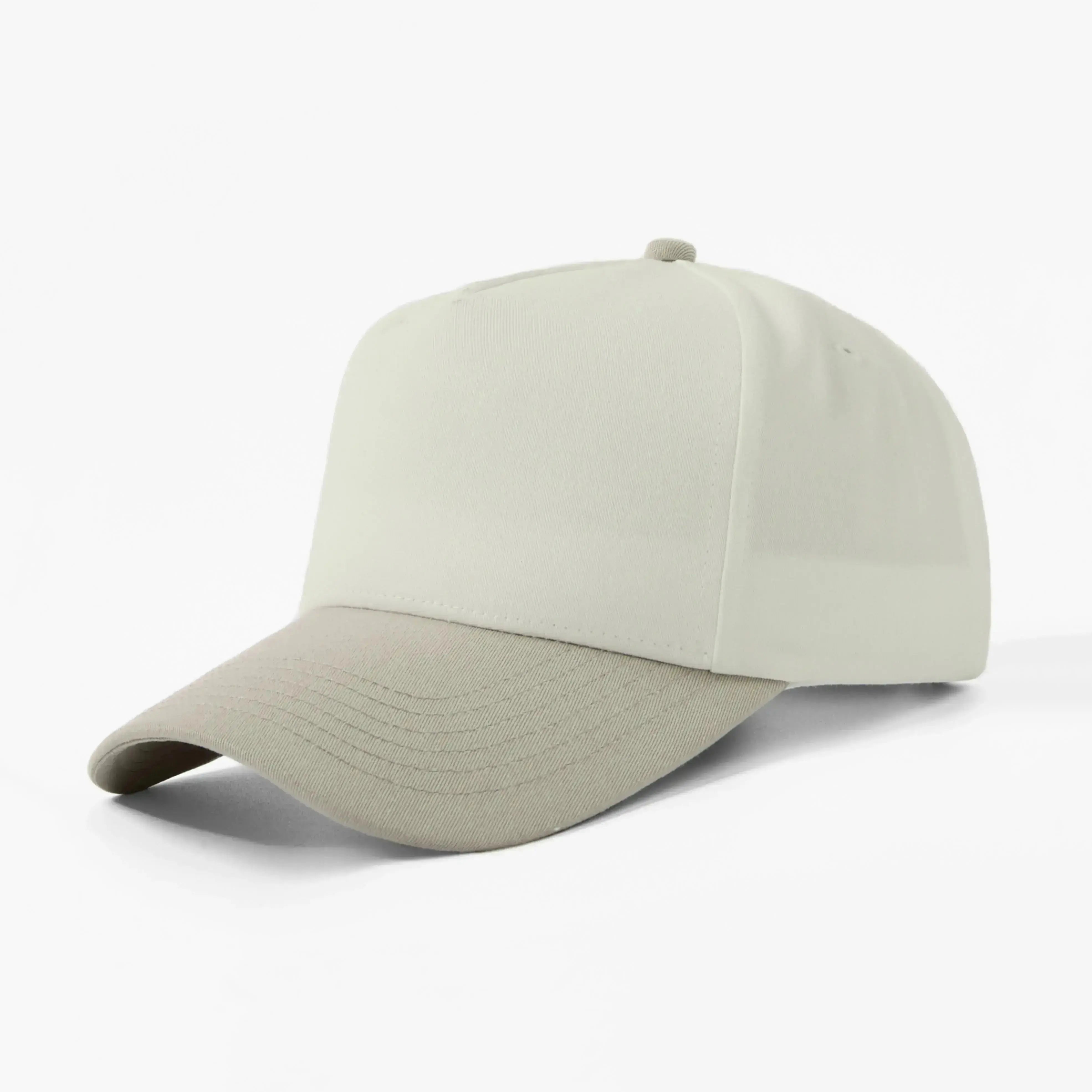 帽子 530HS HOPSACK CASQUETTE / BEIGE CPH M/L Blank 5 Panel Structured Baseball Cap Wholesale (Recycled) - 5462 -
